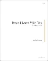 Peace I Leave With You SATB choral sheet music cover